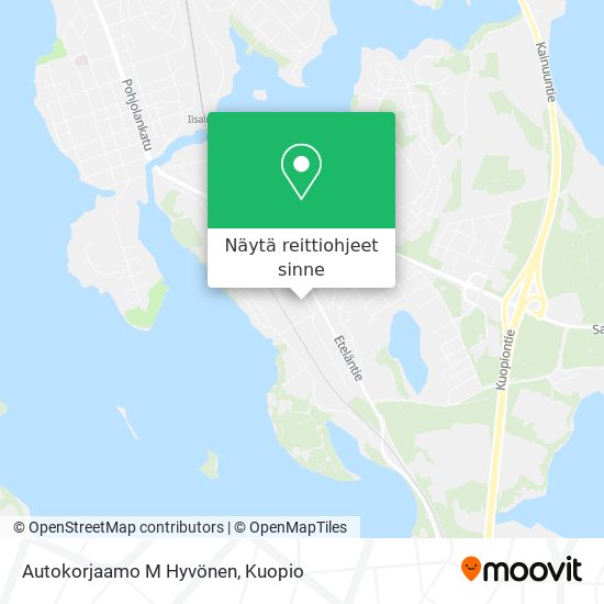 Autokorjaamo M Hyvönen kartta