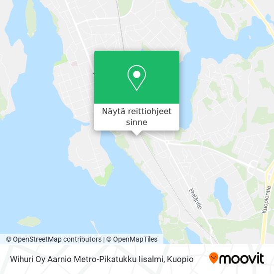 Wihuri Oy Aarnio Metro-Pikatukku Iisalmi kartta