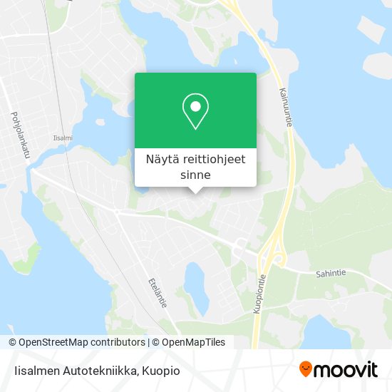 Iisalmen Autotekniikka kartta