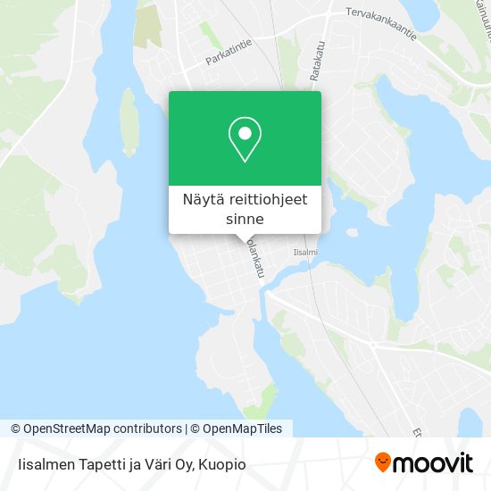 Iisalmen Tapetti ja Väri Oy kartta