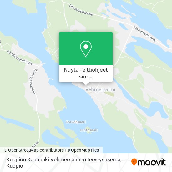Kuopion Kaupunki Vehmersalmen terveysasema kartta