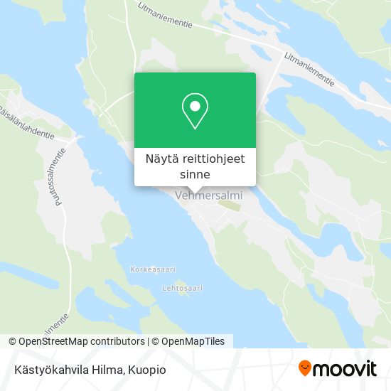 Kästyökahvila Hilma kartta