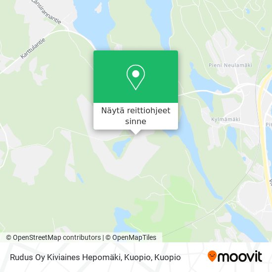 Rudus Oy Kiviaines Hepomäki, Kuopio kartta