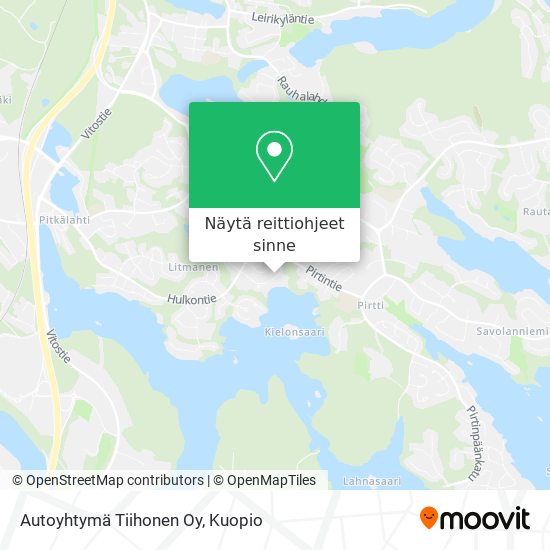 Autoyhtymä Tiihonen Oy kartta