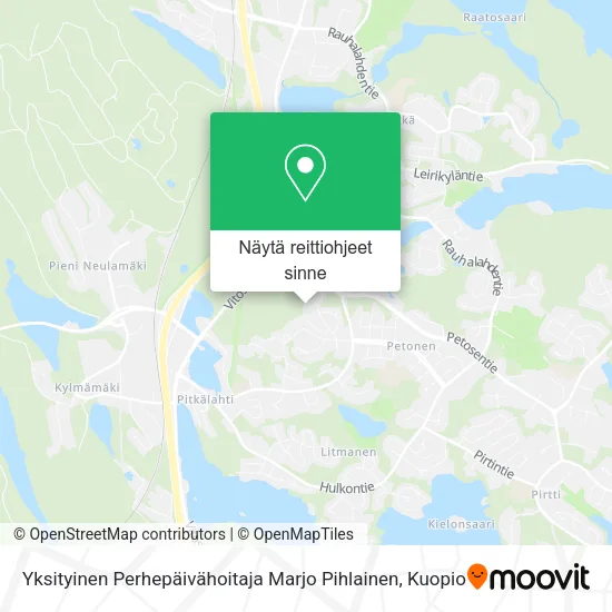 Yksityinen Perhepäivähoitaja Marjo Pihlainen kartta