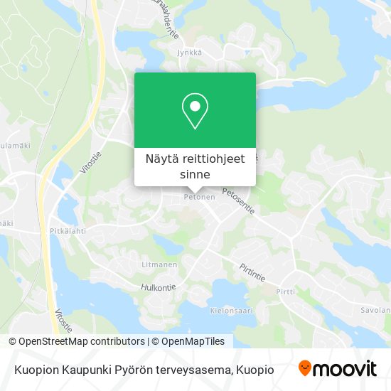 Kuopion Kaupunki Pyörön terveysasema kartta