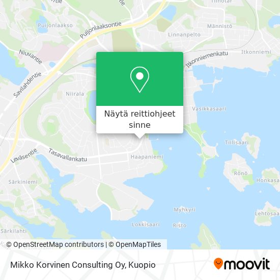 Mikko Korvinen Consulting Oy kartta