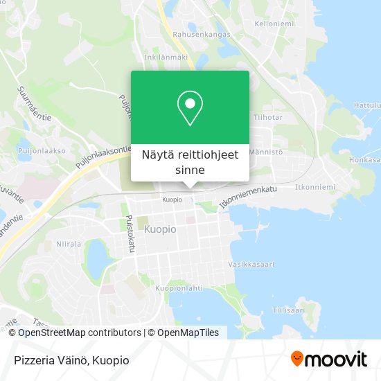 Pizzeria Väinö kartta