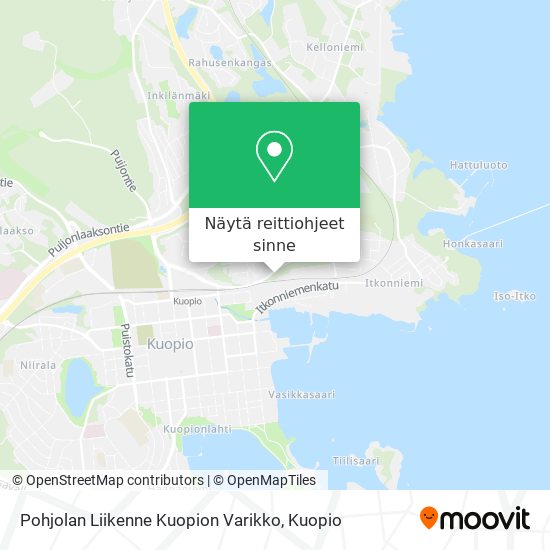 Pohjolan Liikenne Kuopion Varikko kartta