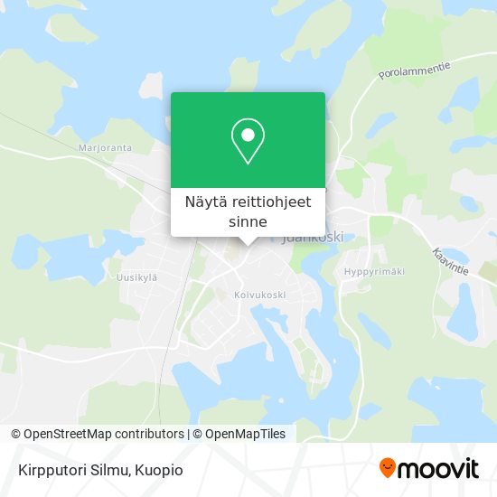 Kirpputori Silmu kartta