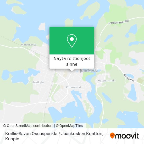 Koillis-Savon Osuuspankki / Juankosken Konttori kartta