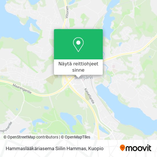 Hammaslääkäriasema Siilin Hammas kartta