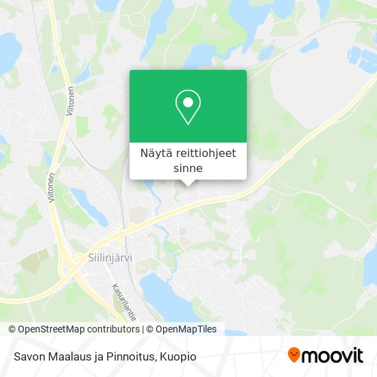 Savon Maalaus ja Pinnoitus kartta