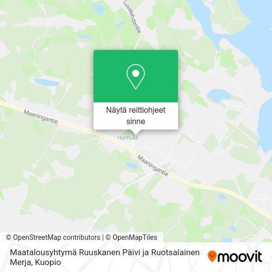 Maatalousyhtymä Ruuskanen Päivi ja Ruotsalainen Merja kartta