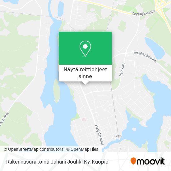 Rakennusurakointi Juhani Jouhki Ky kartta