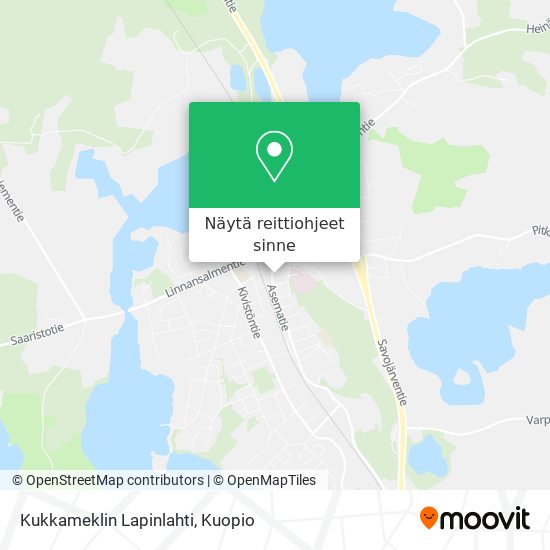 Kukkameklin Lapinlahti kartta