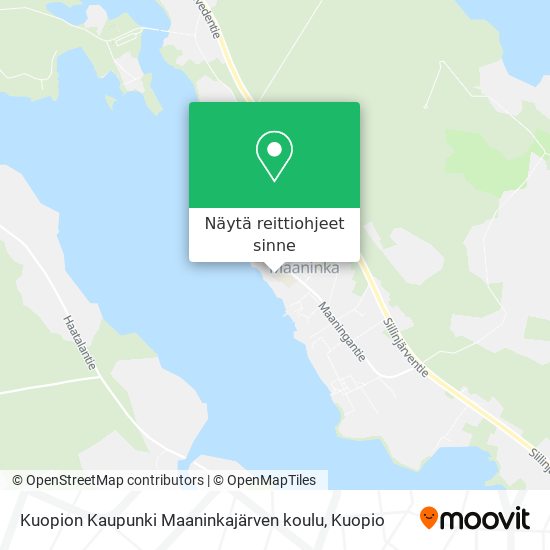 Kuopion Kaupunki Maaninkajärven koulu kartta