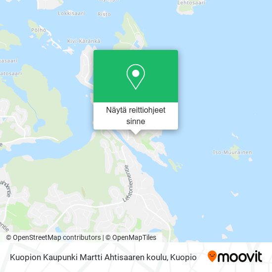 Kuopion Kaupunki Martti Ahtisaaren koulu kartta
