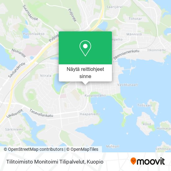 Tilitoimisto Monitoimi Tilipalvelut kartta