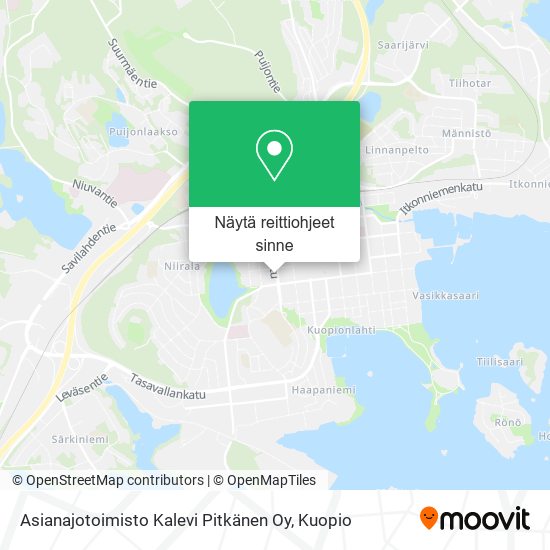 Asianajotoimisto Kalevi Pitkänen Oy kartta