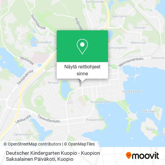 Deutscher Kindergarten Kuopio - Kuopion Saksalainen Päiväkoti kartta