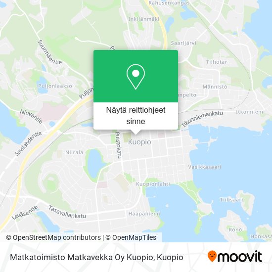 Matkatoimisto Matkavekka Oy Kuopio kartta
