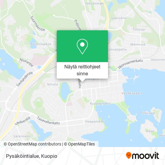 Pysäköintialue kartta