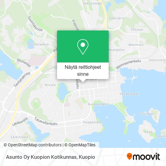 Asunto Oy Kuopion Kotikunnas kartta