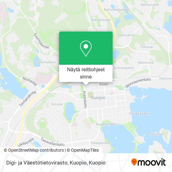 Digi- ja Väestötietovirasto, Kuopio kartta