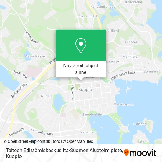 Taiteen Edistämiskeskus Itä-Suomen Aluetoimipiste kartta