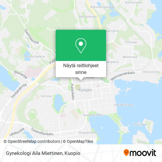 Gynekologi Aila Miettinen kartta