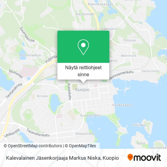 Kalevalainen Jäsenkorjaaja Markus Niska kartta