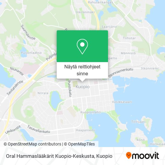 Oral Hammaslääkärit Kuopio-Keskusta kartta