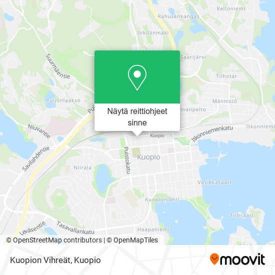 Kuopion Vihreät kartta