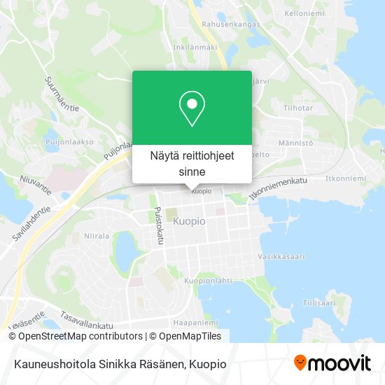 Kauneushoitola Sinikka Räsänen kartta