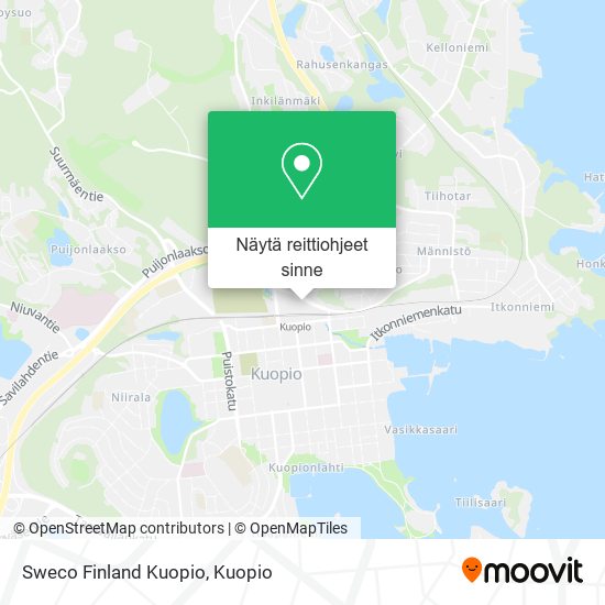 Sweco Finland Kuopio kartta