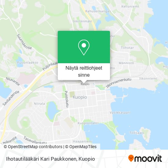 Ihotautilääkäri Kari Paukkonen kartta