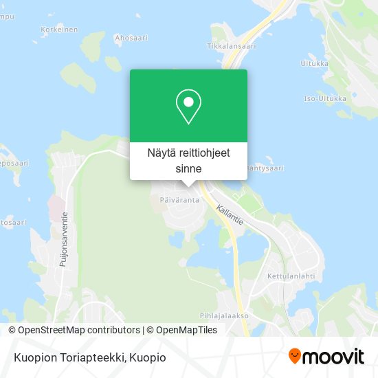 Kuopion Toriapteekki kartta