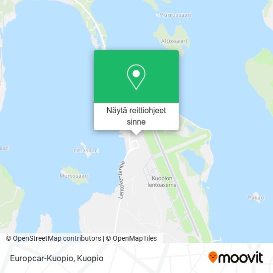 Europcar-Kuopio kartta