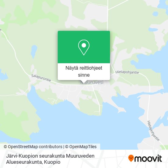 Järvi-Kuopion seurakunta Muuruveden Alueseurakunta kartta