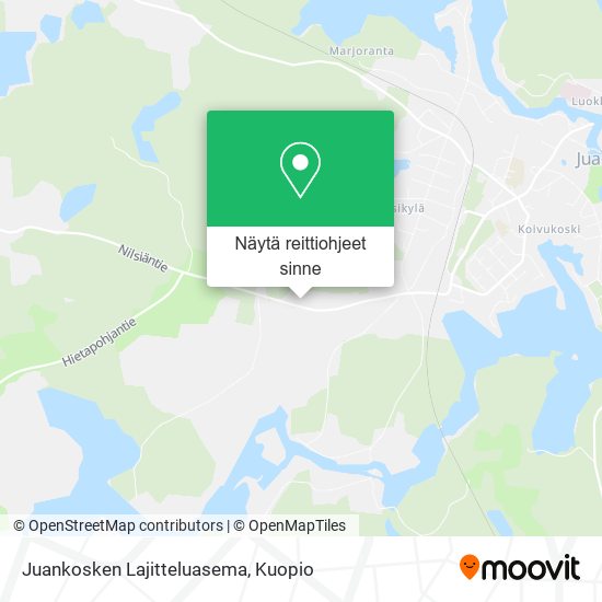 Juankosken Lajitteluasema kartta