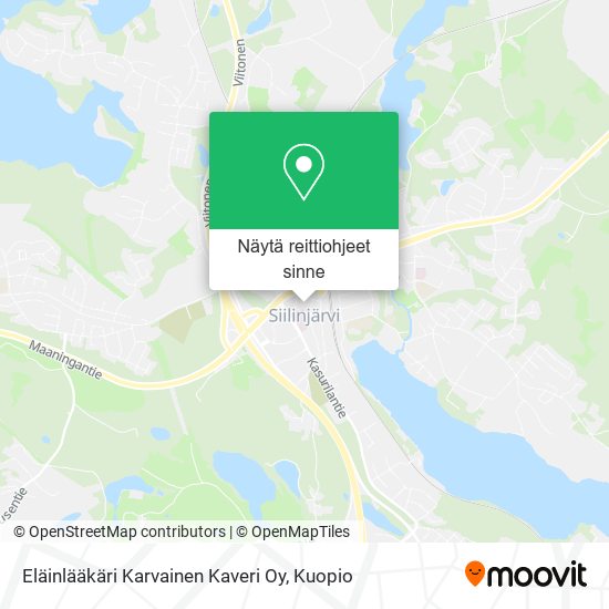 Eläinlääkäri Karvainen Kaveri Oy kartta