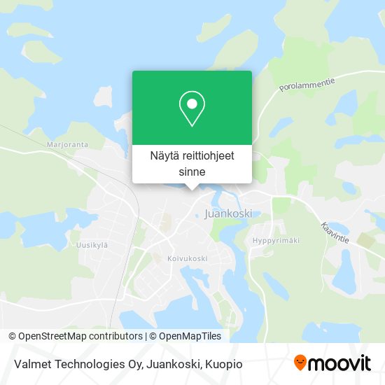 Valmet Technologies Oy, Juankoski kartta