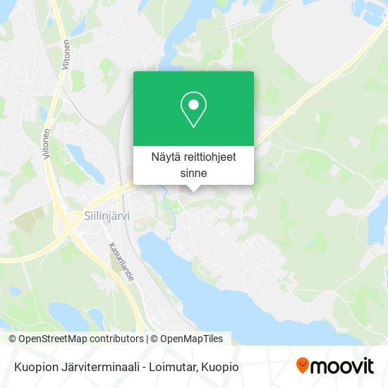 Kuopion Järviterminaali - Loimutar kartta