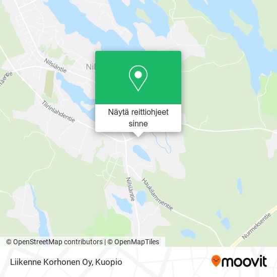 Liikenne Korhonen Oy kartta