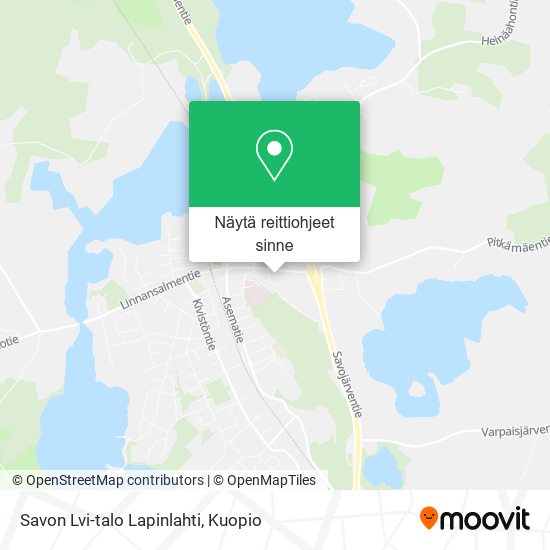 Savon Lvi-talo Lapinlahti kartta