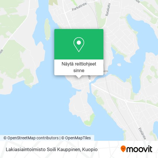 Lakiasiaintoimisto Soili Kauppinen kartta