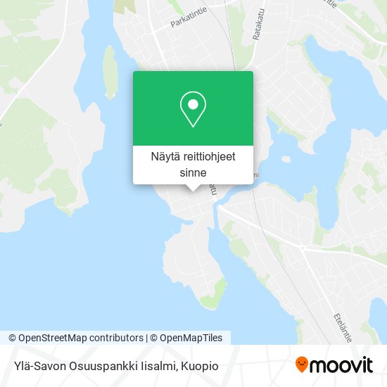 Ylä-Savon Osuuspankki Iisalmi kartta