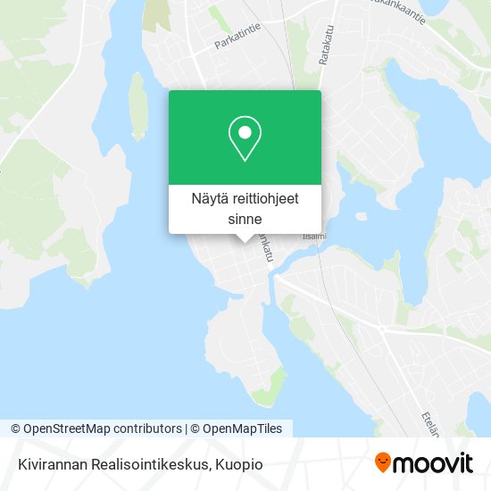 Kivirannan Realisointikeskus kartta