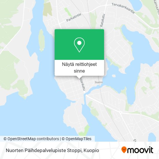 Nuorten Päihdepalvelupiste Stoppi kartta